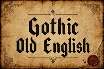 Choose the Perfect Gothic Old English Font for Your Project