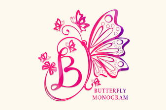 Stylish Butterfly Monograms for Custom Projects