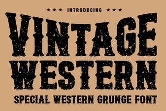 Vintage Fonts for Modern Western Designs