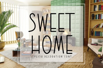 Sweet Home Font: Free Display Font for Creative Projects