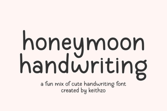 Elegant Honeymoon Fonts for Personal Projects